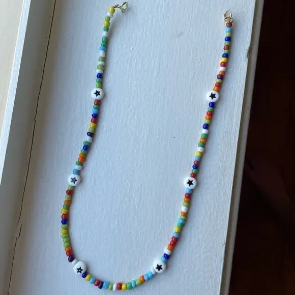 ⚡️Hp⚡️Homemade colorful beaded necklace - Picture 2 of 7